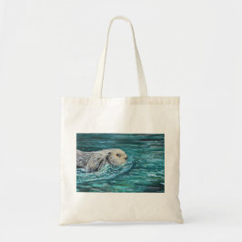 Oh Goody Lunchtime Sea Otter Painting Tygkasse