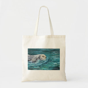 Oh Goody Lunchtime Sea Otter Painting Tygkasse
