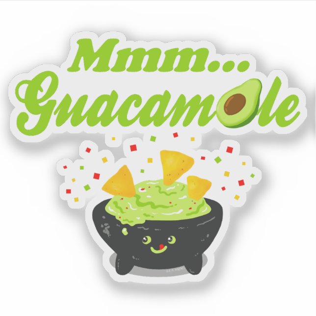 Oh Guacamole Klistermärken (Framsida)