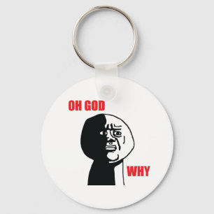 Oh gud därför - Keychain Nyckelring