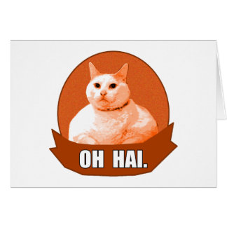 OH HAI. HÄLSNINGSKORT