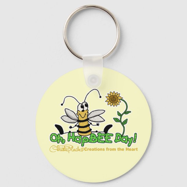 Oh HapBee Day Nyckelring (Framsida)
