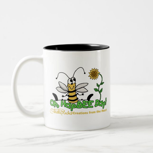 Oh HapBee Day Två-Tonad Mugg (Vänster)