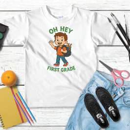 oh hej första klass tillbaka till skolan t shirt