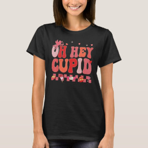 Oh Hey Cupid Retro Groovy Alla Hjärtans Dags Par M T Shirt