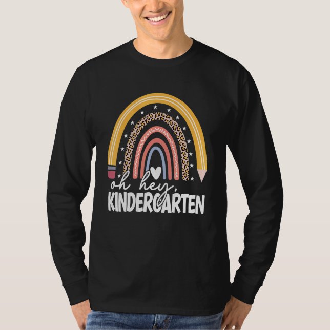 Oh Hey Kindergarten Back To School Students Teache T Shirt (Framsida)