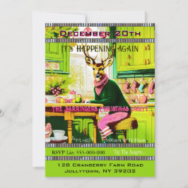 Oh Hjort Årlig julfest-inbjudan Inbjudningar