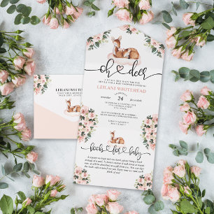 Oh Hjort Baby Shower Blommigt Bokar