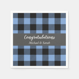 Oh Hjort Baby SHower Blue Boy Pappersservett