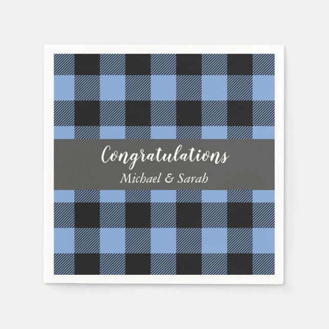 Oh Hjort Baby SHower Blue Boy Pappersservett (Framsidan)