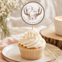Oh Hjort Baby Shower Favor Sticker - Woodland Vatt