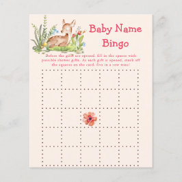 Oh Hjort Baby Shower Game Bingo