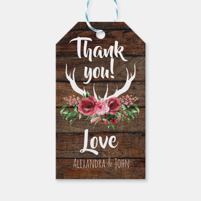 Oh Hjort Baby Shower Gift-Märkre Presentetikett (Framsidan)