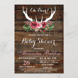 Oh Hjort Baby Shower-inbjudan Inbjudningar