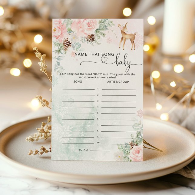 Oh Hjort Baby Shower Namn den där sång-matchen (Skapare uppladdad)