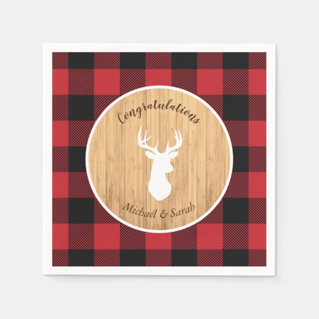 Oh Hjort Baby Shower Pappersservett (Framsidan)