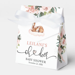 Oh Hjort Blommigt Baby Shower Presentaskar
