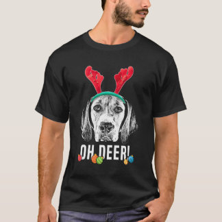 Oh Hjort Funny Harrier Julafton T Shirt
