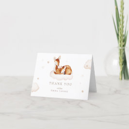Oh Hjort Gender Neutral Watercolor Baby Shower Tack Kort
