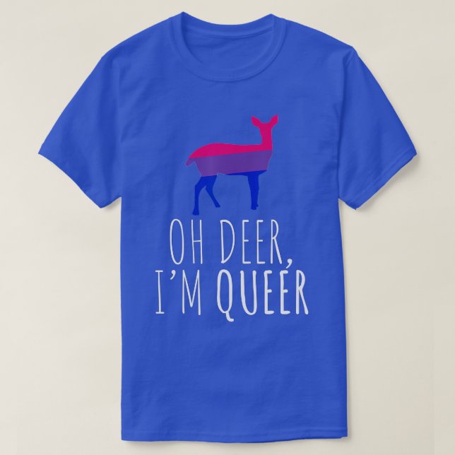 Oh Hjort Im Queer Lgbt Bisexual Pride Gay Lesbisk T Shirt (Design framsida)
