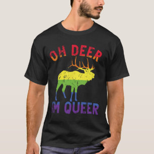 Oh Hjort Im Queer Rainbow Lgbt Gay pride Panual Le T Shirt