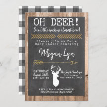 OH Hjort! Little Buck Buffalo Play Baby Shower