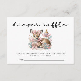 Oh hjort  rosa Flickor duschkort för barn Tilläggskort