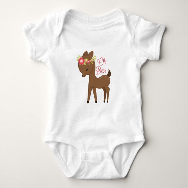 "Oh hjort" TutuBodysuit Tee Shirt (Framsida)