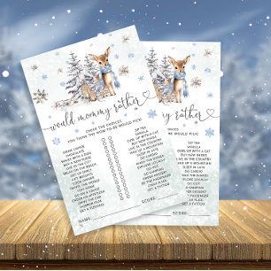 Oh Hjort Watercolor Modern Baby Shower Game