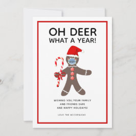 Oh Hjort What A Year Funny jul 2021 Julkort