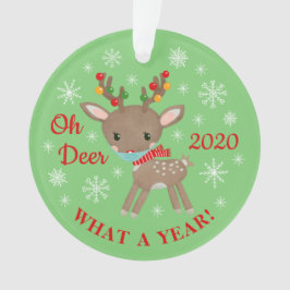 Oh Hjort What A Year ReindeMask Jul Grönt