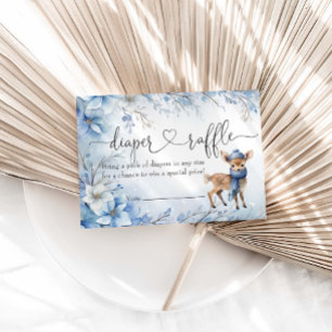 Oh Hjort Winter Boy Baby Shower Diaper Raffle Tilläggskort