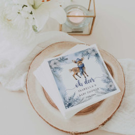 Oh Hjort Winter Boy Baby Shower Napkins Pappersservett