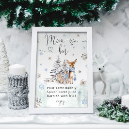 Oh Hjort Woodland Animals Winter Mamma-osa Pub Pos Poster