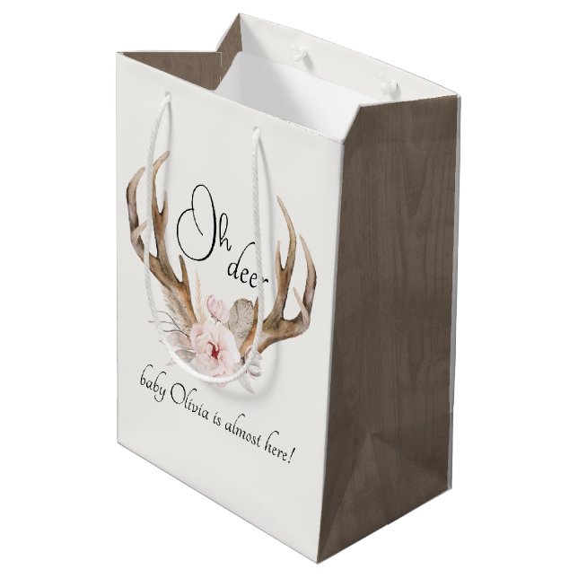 Oh Hjort Woodland Baby Shower Bag Bag - Boho Vatte (Baksidan Vinklad)