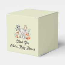 Oh Hjort Woodland Baby Shower Favor Box