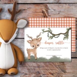 Oh Hjort Woodland Diaper raffle biljett Tilläggskort
