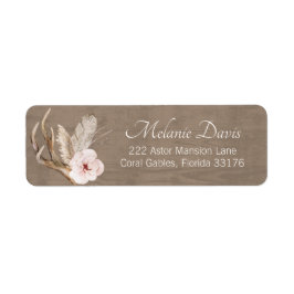 Oh Hjort Woodland Return Address Label - Boho Flor Returadress Etikett