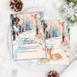 Oh Hjort Woodland Tack snö, mycket babydusch