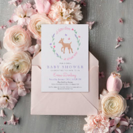 Oh Hjort Woodland Theme Baby Shower-inbjudan Program