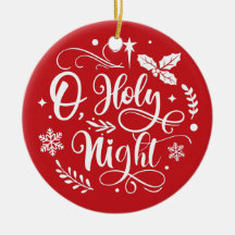 Oh Holly Night | Enkelt minimalistiskt God jul