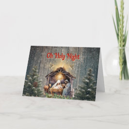 Oh Holy Night Cherishing the Nativity Christmas An Meddelande
