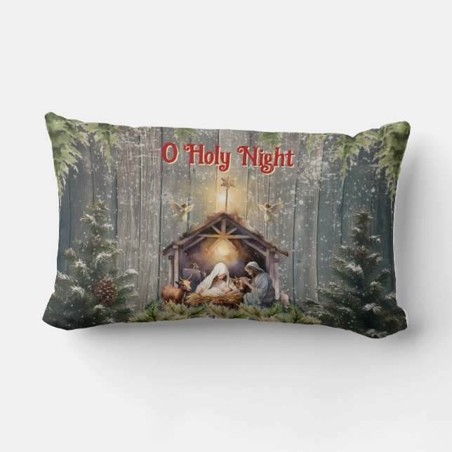Oh Holy Night Lumbar Pillow Lumbarkudde (Baksida)