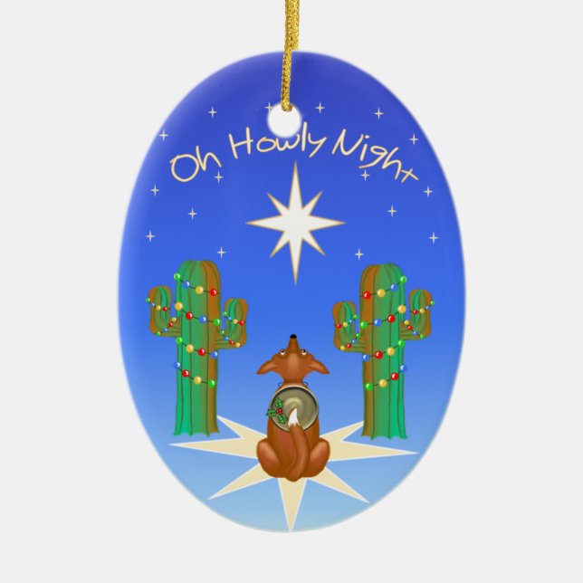 Oh Howly Night Julgransprydnad Keramik (Framsidan)