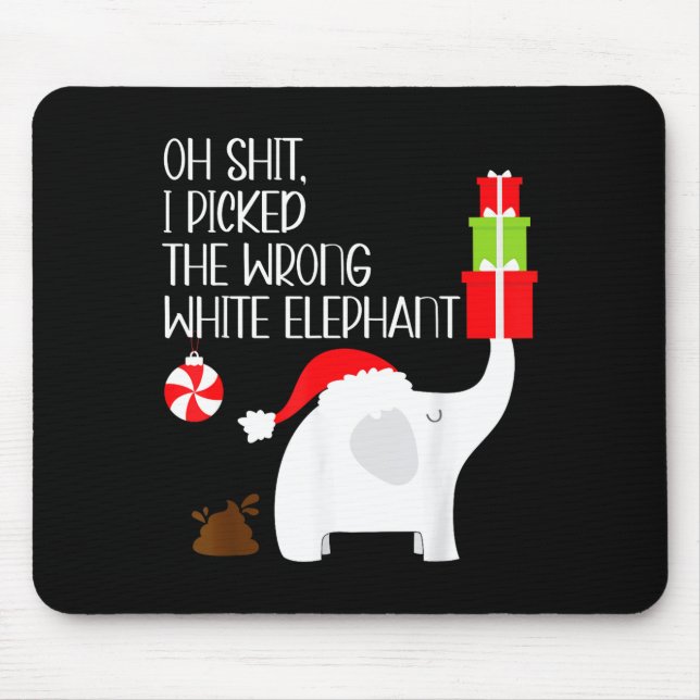 Oh I Cked The Wrong White Elephant Ugly Christmas  Musmatta (Framsidan)