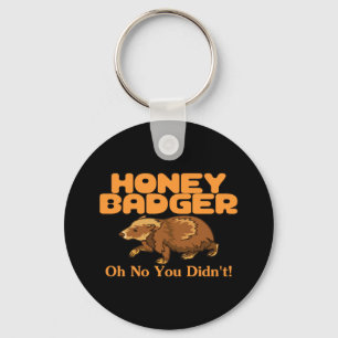 Oh ingen honey badger nyckelring