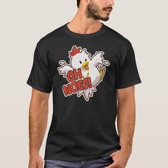 Oh inte! Manar mörka T-tröja T-shirt (Framsida)