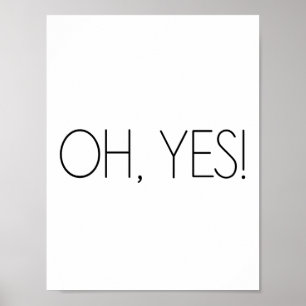 Oh ja! - Minimalist Poster