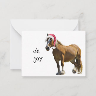Oh Joy jul Horse Card Anteckningskort