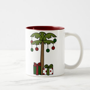 Oh jul Handflatan Träd Två-Tonad Mugg